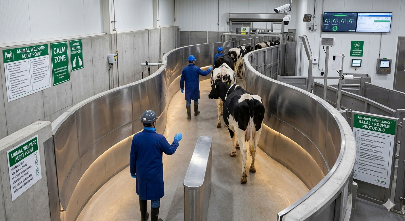 Humane slaughtering facility